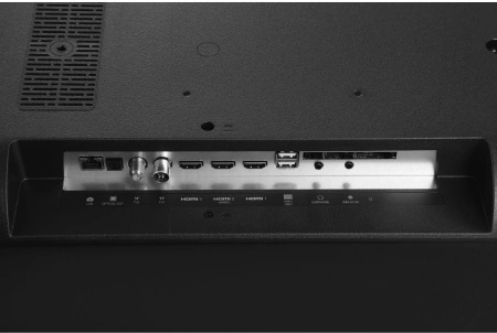 Телевизор LED Hyundai 65" H-LED65BU7100 WebOS Frameless Metal серый/серый 4K Ultra HD 60Hz MEMC DVB-T DVB-T2 DVB-C DVB-S DVB-S2 USB WiFi Smart TV