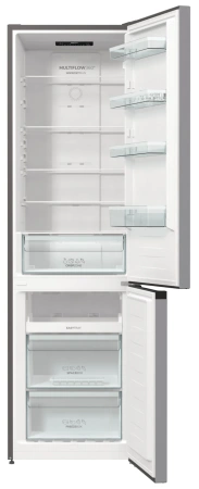 Холодильник Gorenje NRK6201PS4 серебристый металлик (двухкамерный)