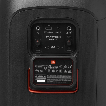 Минисистема Hi-Fi JBL PartyBox Club 120 черный 160Вт USB BT