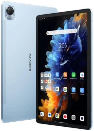 Планшет Blackview Mega 1 G99 (2.2) 8C RAM12Gb ROM256Gb 11.5" IPS 2000x1200 4G 2Sim Android 13 голубой 50Mpix 13Mpix BT WiFi microSD 1Tb 8800mAh 20hr 432hrs