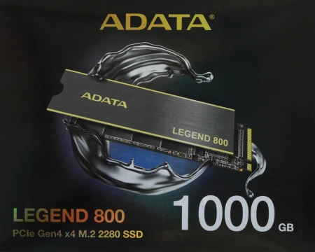 Накопитель SSD A-Data PCIe 4.0 x4 1TB ALEG-800-1000GCS Legend 800 M.2 2280