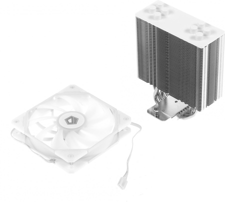 Устройство охлаждения(кулер) ID-Cooling SE-224-XTS WHITE Soc-AM4/1151/1200/2066/1700 4-pin 16-29dB Al+Cu 220W 650gr LED Ret