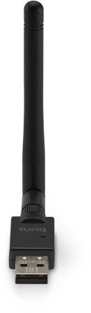 Адаптер USB Buro BU-BT50C BT5.0+EDR class 1 100м черный