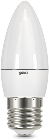 Лампа светодиодная Gauss 103102310 9.5Вт цок.:E27 свеча 220B 6500K св.свеч.бел.хол. (упак.:10шт)