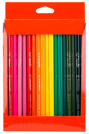 Карандаши цв. Deli EC00330 ColoRun трехгран. тополь 36цв. коробка/европод. (36шт)