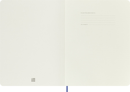 Блокнот Moleskine CLASSIC SOFT QP621B42 XLarge 190х250мм 192стр. линейка мягкая обложка голубая гортензия