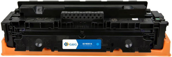 Картридж лазерный G&G GG-W2031A 415A (есть ограничения по прошивке) голубой (2100стр.) для HP LJ M454/MFP M479