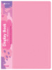 Папка с 10 прозр.вклад. Бюрократ Pastel PAST10PINK A4 пластик 0.5мм торц.карм с бум. встав розовый