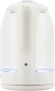 Чайник электрический Starwind SKG1056 1.8л. 2000Вт белый/прозрачный (корпус: стекло)