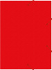 Папка-короб на резинке Бюрократ -BA40/07RED пластик 0.7мм корешок 40мм A4 красный