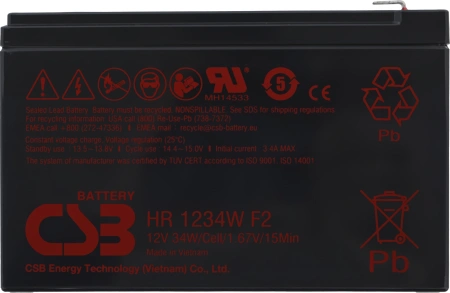 Батарея для ИБП Delta HRL 12-7.2 X 12В 7.2Ач