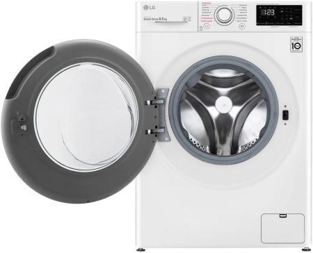 Стиральная машина LG F2V3GS3W класс: A загр.фронтальная макс.:8.5кг белый инвертер