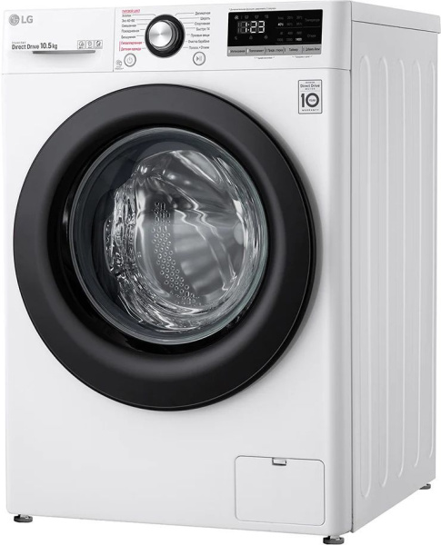 Стиральная машина LG TW4V3RS6W класс: A загр.фронтальная макс.:10.5кг белый инвертер