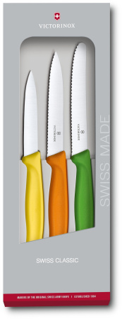 Набор ножей кухон. Victorinox Swiss Classic (6.7116.31G) компл.:3шт ассорти подар.коробка