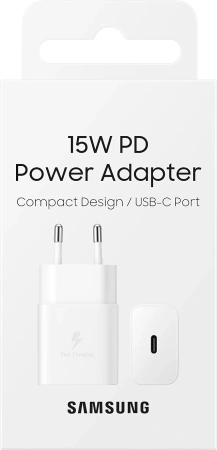 Сетевое зар./устр. Samsung EP-T1510N 2A+1.67A (PD) USB Type-C Samsung белый (EP-T1510NWEGEU)