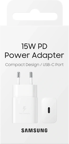 Сетевое зар./устр. Samsung EP-T1510N 2A+1.67A (PD) USB Type-C Samsung белый (EP-T1510NWEGEU)
