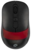 Мышь Оклик 310MW черный/красный оптическая 3200dpi беспров. USB для ноутбука 4but (1869093)