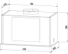 Вытяжка встраиваемая Weissgauff Aura 850 черный управление: кнопочное (1 мотор)