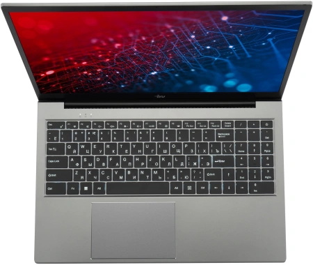 Ноутбук IRU Planio 15INP N-series N100 8Gb SSD256Gb Intel UHD Graphics 15.6" IPS FHD (1920x1080) Windows 11 Professional grey WiFi BT Cam 5000mAh (2023736)