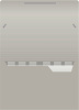 Портфель Бюрократ -BPR6GREY 6 отдел. A4 пластик 0.7мм серый