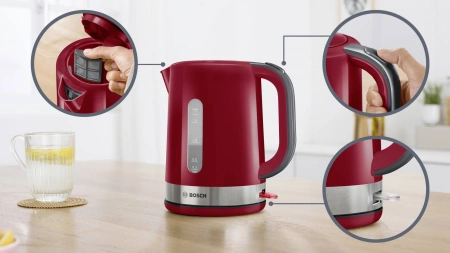 Чайник Bosch TWK6A514 1.7л. 2200Вт красный