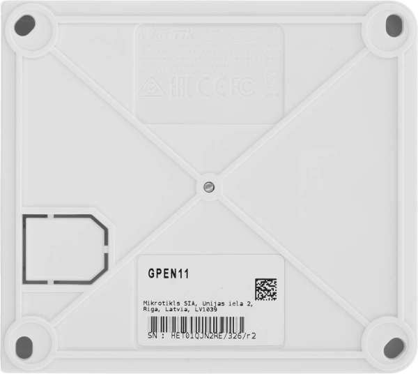 Инжектор PoE MikroTik GPEN11 10/100/1000BASE-T 12-57В(DC)