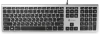 Клавиатура Оклик 890S серый/черный USB slim Multimedia (1784239)