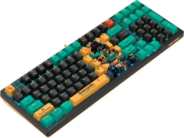 Клавиатура A4Tech Bloody AT98 Renegade механическая черный/зеленый USB for gamer LED (AT98)