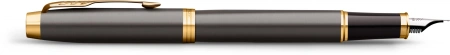 Ручка перьев. Parker IM Premium Grey Core GT (2213776) M черн. черн. подар.кор.