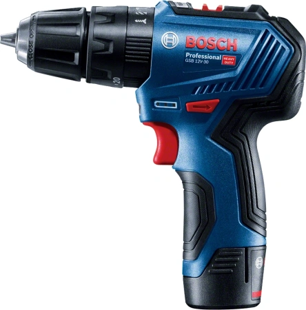 Дрель-шуруповерт Bosch GSB 12V-30 аккум. патрон:быстрозажимной (кейс в комплекте) (06019G9100)