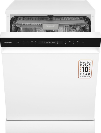 Посудомоечная машина Weissgauff DW 6038 Inverter Touch белый (полноразмерная) инвертер