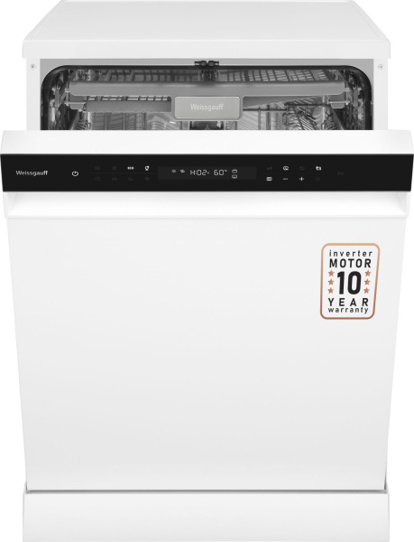 Посудомоечная машина Weissgauff DW 6038 Inverter Touch белый (полноразмерная) инвертер