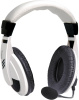 Наушники с микрофоном Defender Gryphon HN-750 белый/черный 2м накладные оголовье (63747)
