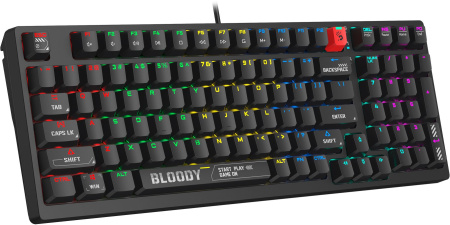 Клавиатура A4Tech Bloody S98 механическая черный USB for gamer LED (S98 BLACK)