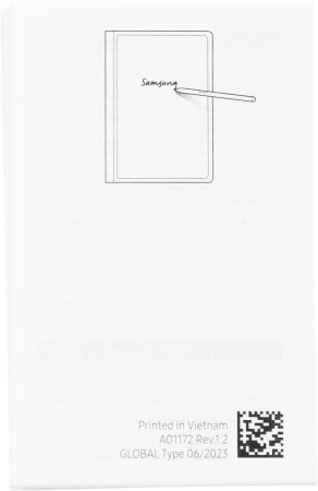 Чехол-крышка Samsung для Samsung Galaxy Tab S9 Ultra NotePaper Screen поликарбонат белый (EF-ZX912PWEGRU)