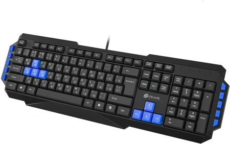 Клавиатура Оклик 750G FROST WAR черный/черный USB Multimedia for gamer