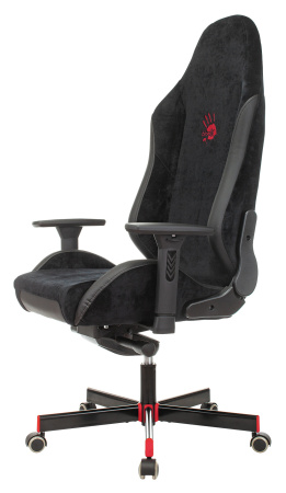 Кресло игровое A4Tech Bloody GC-450 черный текстиль/эко.кожа с подголов. крестов. металл черный