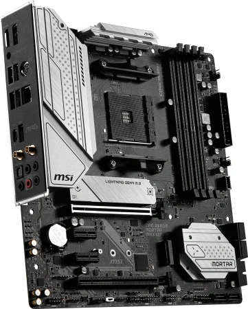 Материнская плата MSI MAG B550M MORTAR MAX WIFI Soc-AM4 AMD B550 4xDDR4 mATX AC`97 8ch(7.1) 2.5Gg RA