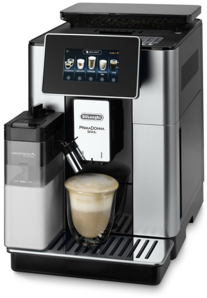 Кофемашина Delonghi ECAM610.55.SB 1450Вт черный/серебристый