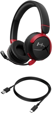 Наушники с микрофоном HyperX Cloud Mini черный/красный (7G8F1AA)