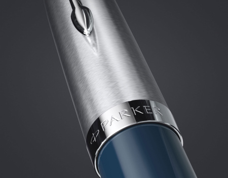Ручка перьев. Parker 51 Core (CW2123501) Midnight Blue CT F сталь нержавеющая подар.кор.