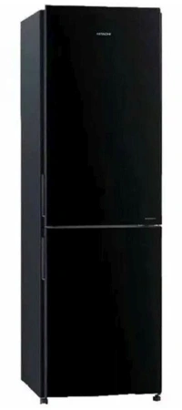 Холодильник Hitachi R-BG410PUC6 GBK 2-хкамерн. черный стекло