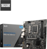 Материнская плата MSI PRO H610M-G Soc-1700 Intel H610 2xDDR5 mATX AC`97 8ch(7.1) GbLAN+VGA+HDMI+DP