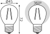 Лампа светодиодная Gauss Filament 7Вт цок.:E27 шар 220B 4100K св.свеч.бел.нейт. (упак.:1шт) (105802207-S)