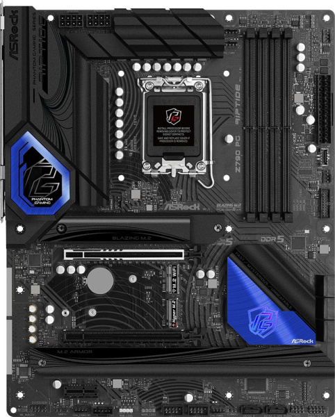 Материнская плата Asrock Z790 PG RIPTIDE Soc-1700 Intel Z790 4xDDR5 ATX AC`97 8ch(7.1) 2.5Gg RAID+HDMI+DP