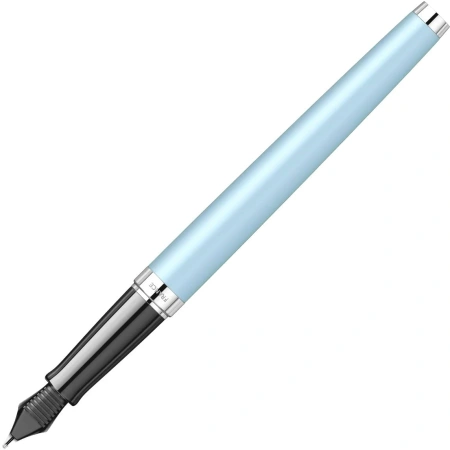 Ручка перьев. Waterman Hemisphere Colour Blocking (2179924) Blue CT сталь нержавеющая F подар.кор.