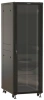 Шкаф коммутационный Hyperline (TTBR-3266-AS-RAL9004) напольный 32U 600x600мм пер.дв.стекл задн.дв.спл.стал.лист 2 бок.пан. 800кг черный 510мм 81.5кг 1610мм IP20 сталь