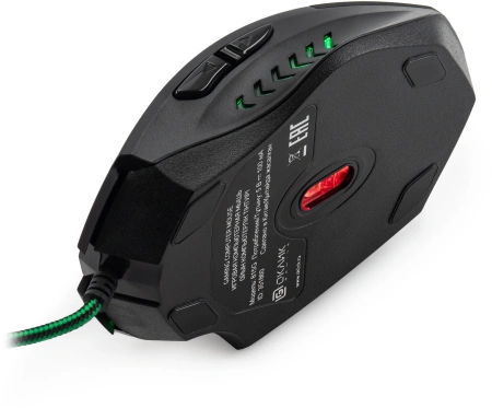 Мышь Оклик 815G INFERNO черный оптическая (2400dpi) USB (6but)