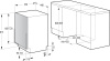 Посудомоечная машина встраив. Gorenje GV520E15 1760Вт узкая белый