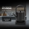 Чайник электрический Hyundai HYK-S2507 0.6л. 1000Вт черный корпус: металл